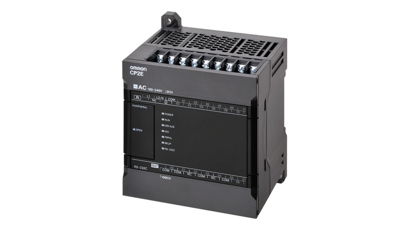 Rs-Online CPU PLC Omron CP2E ingressi: 8 uscite: 6 14 I/O 100 240 V c.a