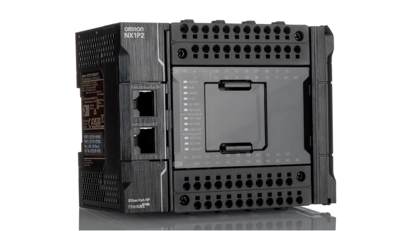 Rs-Online CPU PLC Omron NX1P ingressi: 14 uscite: 16 24 I/O 24 V c.c