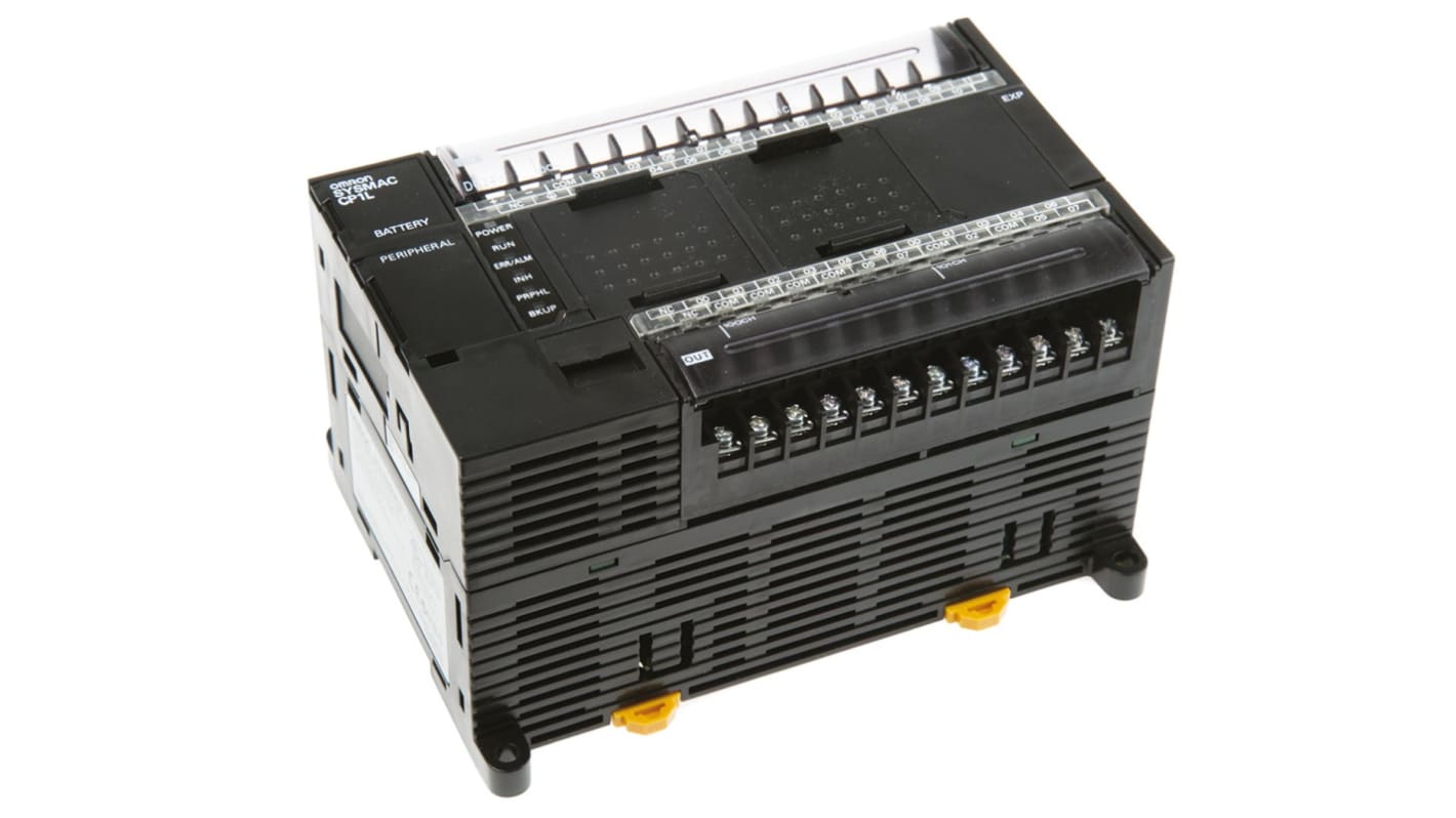 Rs-Online CPU PLC Omron Serie CP1L ingressi: 24 (c.c.) uscite: 16 (Relè) 40 I/O 20 4 → 26 4 V c.c