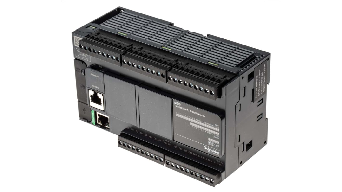 Rs-Online CPU PLC Schneider Electric Modicon M221 ingressi: 24 uscite: 16 40 I/O