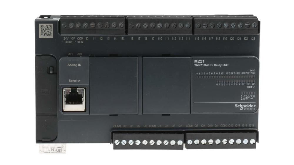 Rs-Online CPU PLC Schneider Electric Modicon M221 Ingressi: 24 Uscite: 16 40 I/O