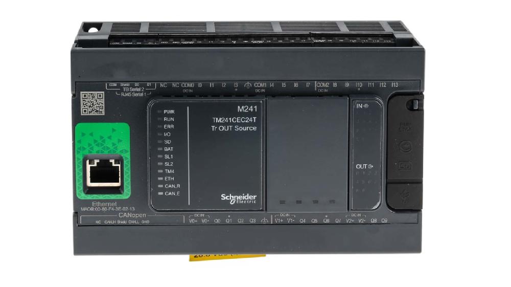 Rs-Online CPU PLC Schneider Electric Modicon M241 ingressi: 14 uscite: 10 24 I/O 24 V