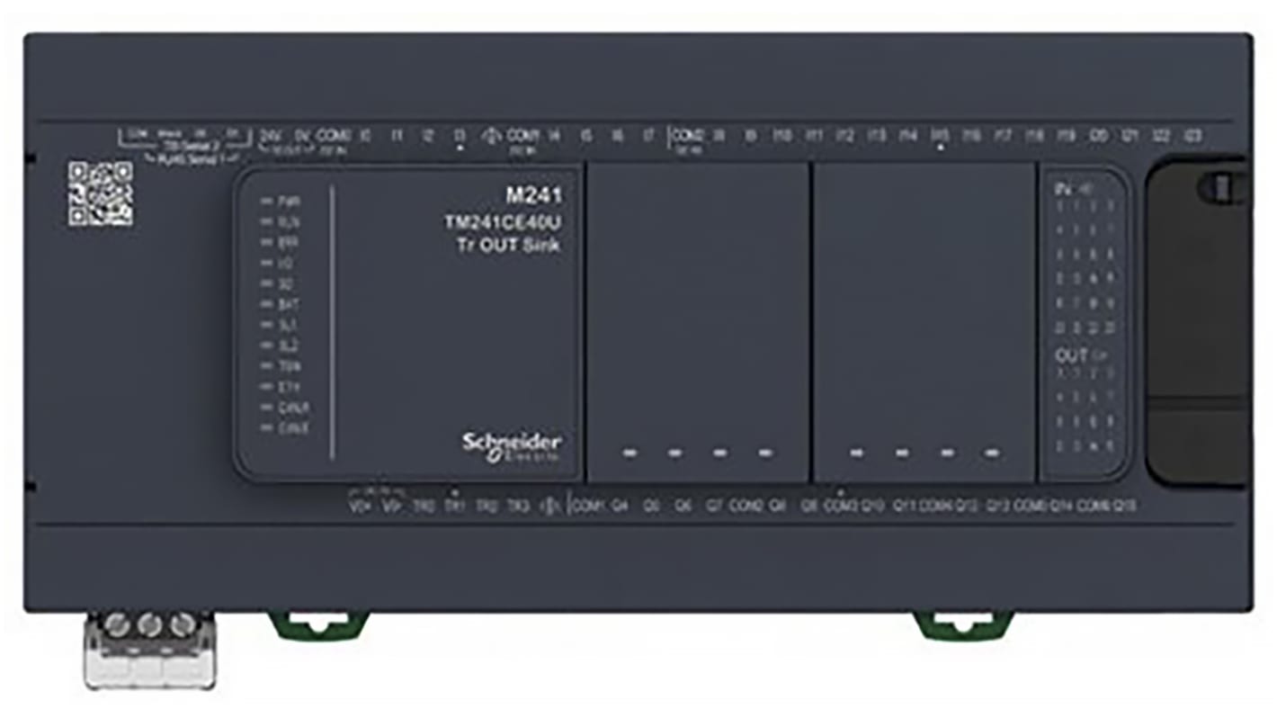 Rs-Online CPU PLC Schneider Electric Modicon M241 ingressi: 24 uscite: 16 40 I/O 100 → 240 V