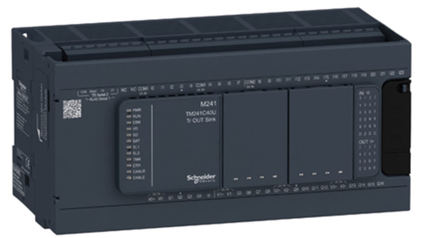 Rs-Online CPU PLC Schneider Electric Modicon M241 ingressi: 24 uscite: 16 40 I/O 24 V