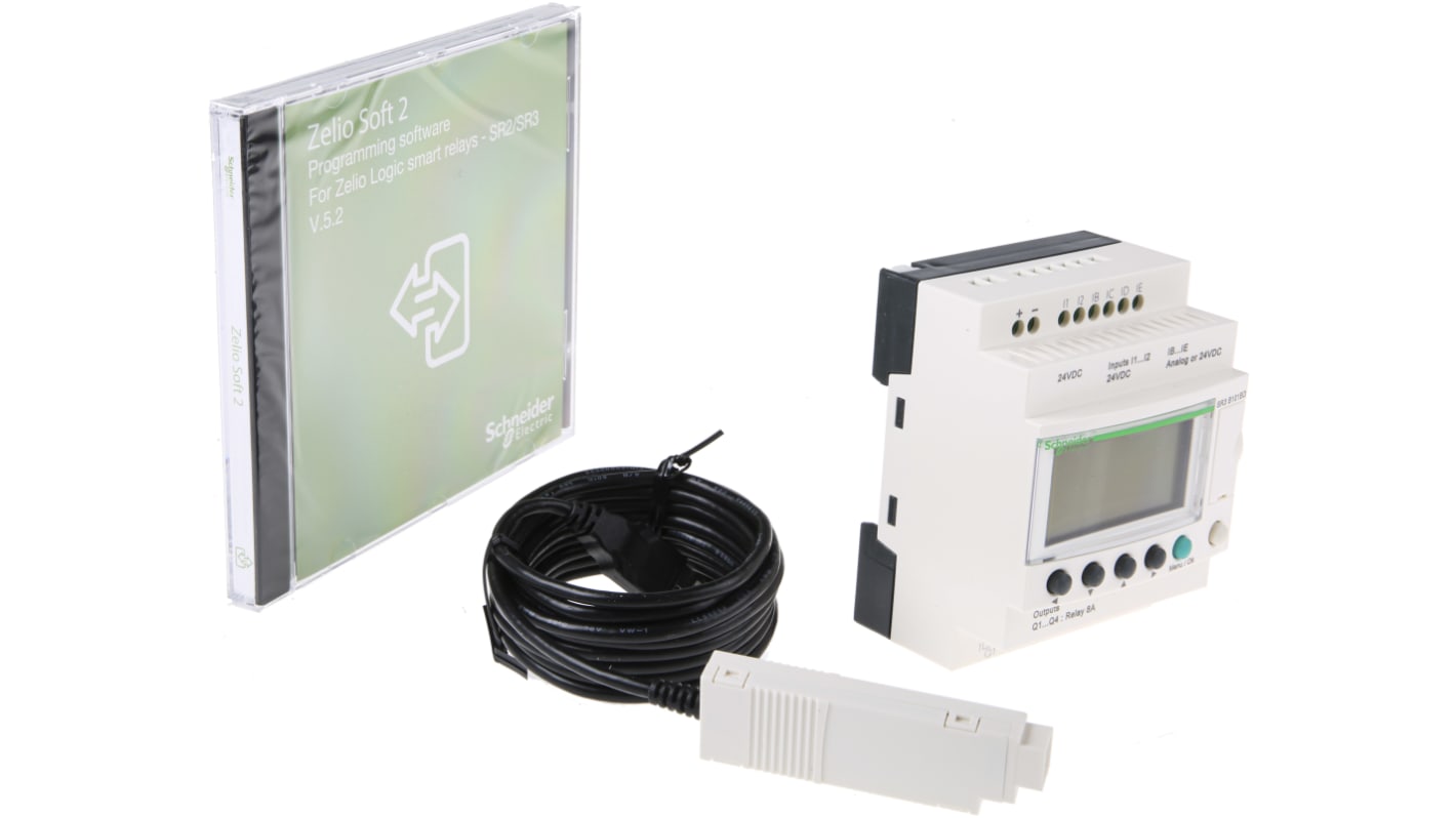 Rs-Online CPU PLC Schneider Electric Zelio Logic 2 ingressi: 6 (fino → 6 digitali fino → 4 analogici) uscite: 4