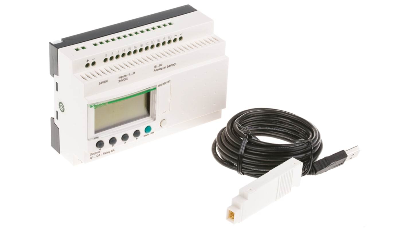 Rs-Online CPU PLC Schneider Electric Zelio Logic 2 ingressi: 12 (fino → 12 digitali fino → 6 analogici) uscite: