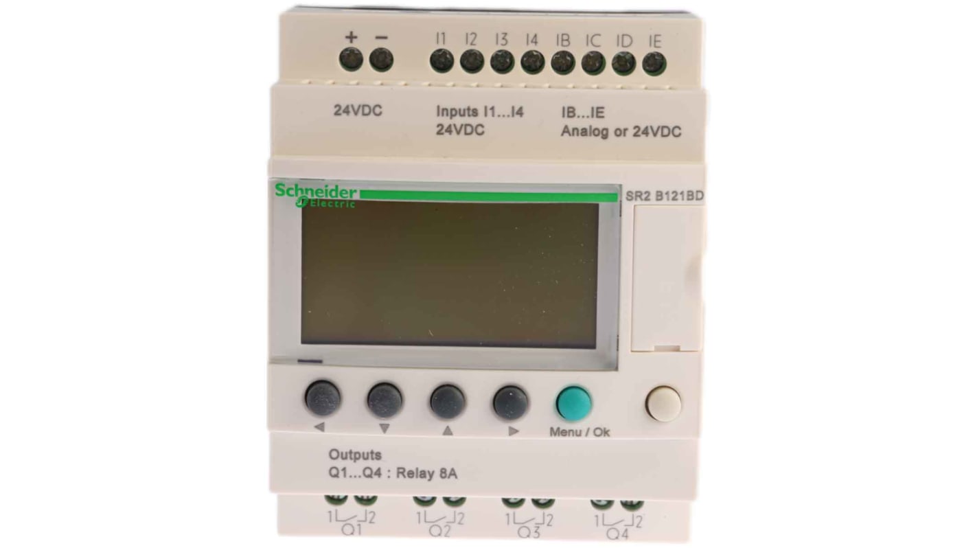 Rs-Online CPU PLC Schneider Electric Zelio Logic 2 ingressi: 8 (fino → 8 digitali fino → 4 analogici) uscite: 4