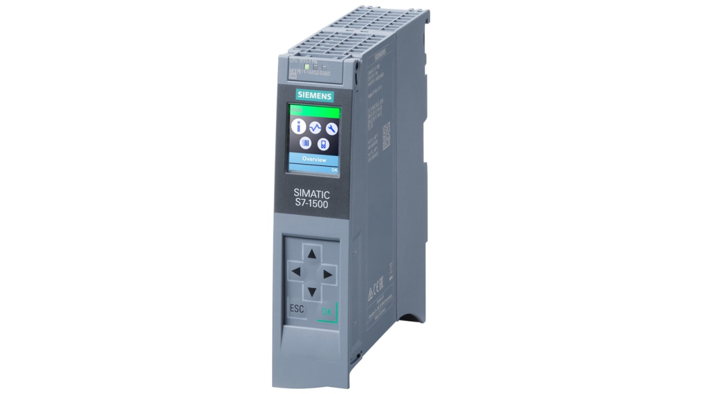 Rs-Online CPU PLC Siemens SIMATIC S7-1500 ingressi: 20 uscite: 32