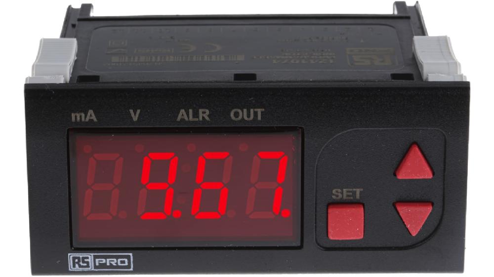 Rs-Online Indicatore di temperatura RS PRO 24 V c.a. 77 x 35mm Nessuno