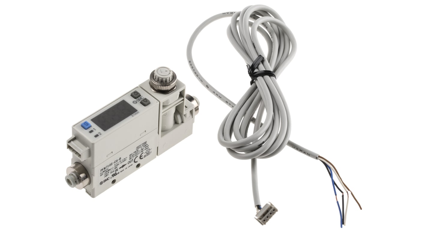 Rs-Online Interruttore di flusso SMC per Aria secca gas flusso 0.2 l/min → 10 l/min