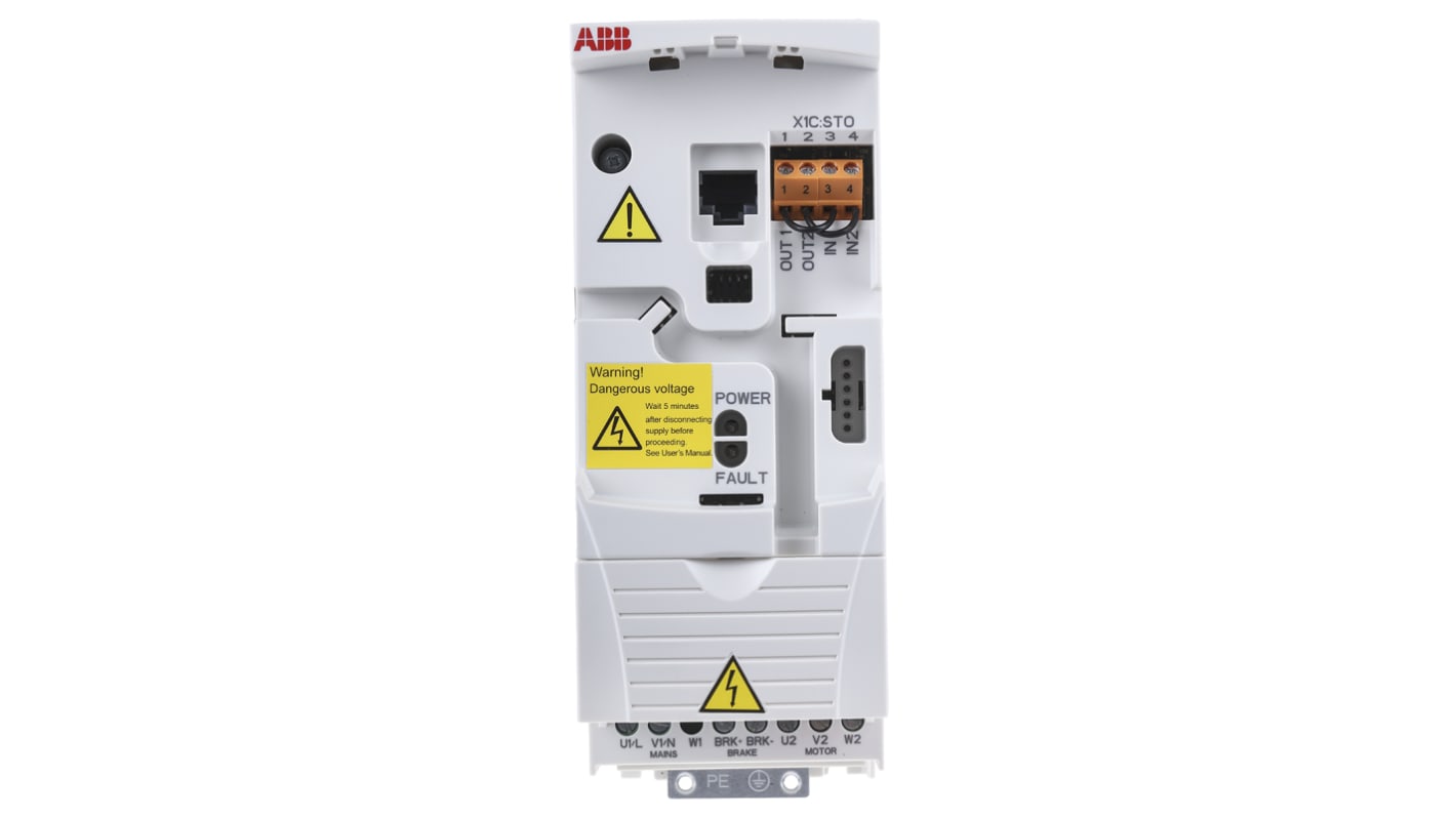 Rs-Online Inverter ABB 0 37 kW 230 V c.a. 1 fase 0 → 600Hz