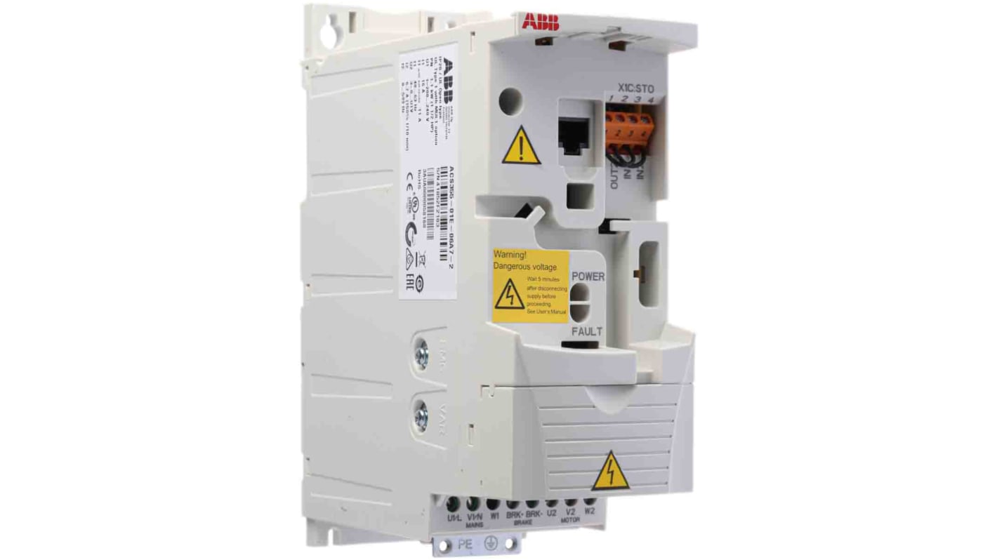 Rs-Online Inverter ABB 1 1 kW 230 V c.a. 1 fase 0 → 600Hz