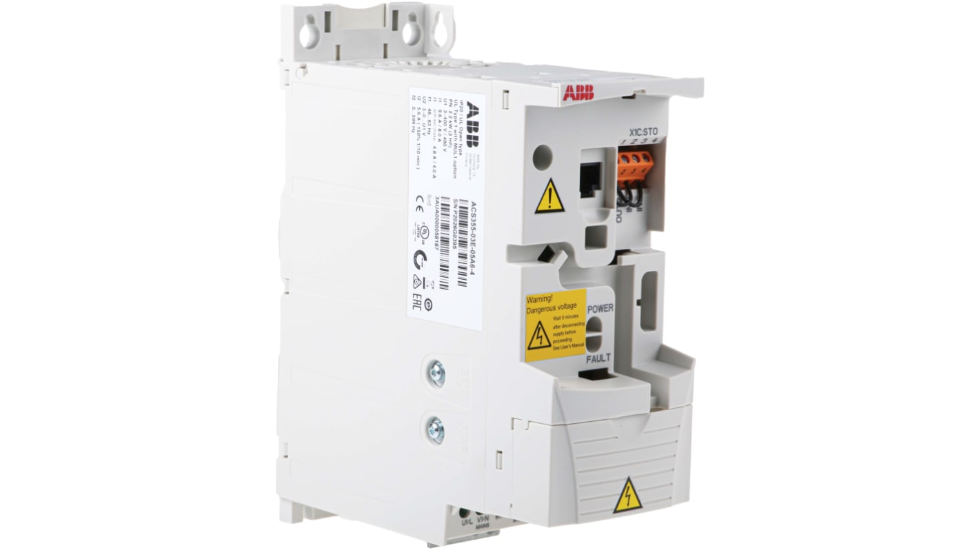 Rs-Online Inverter ABB 2 2 kW 400 V c.a. 3 fasi 0 → 600Hz
