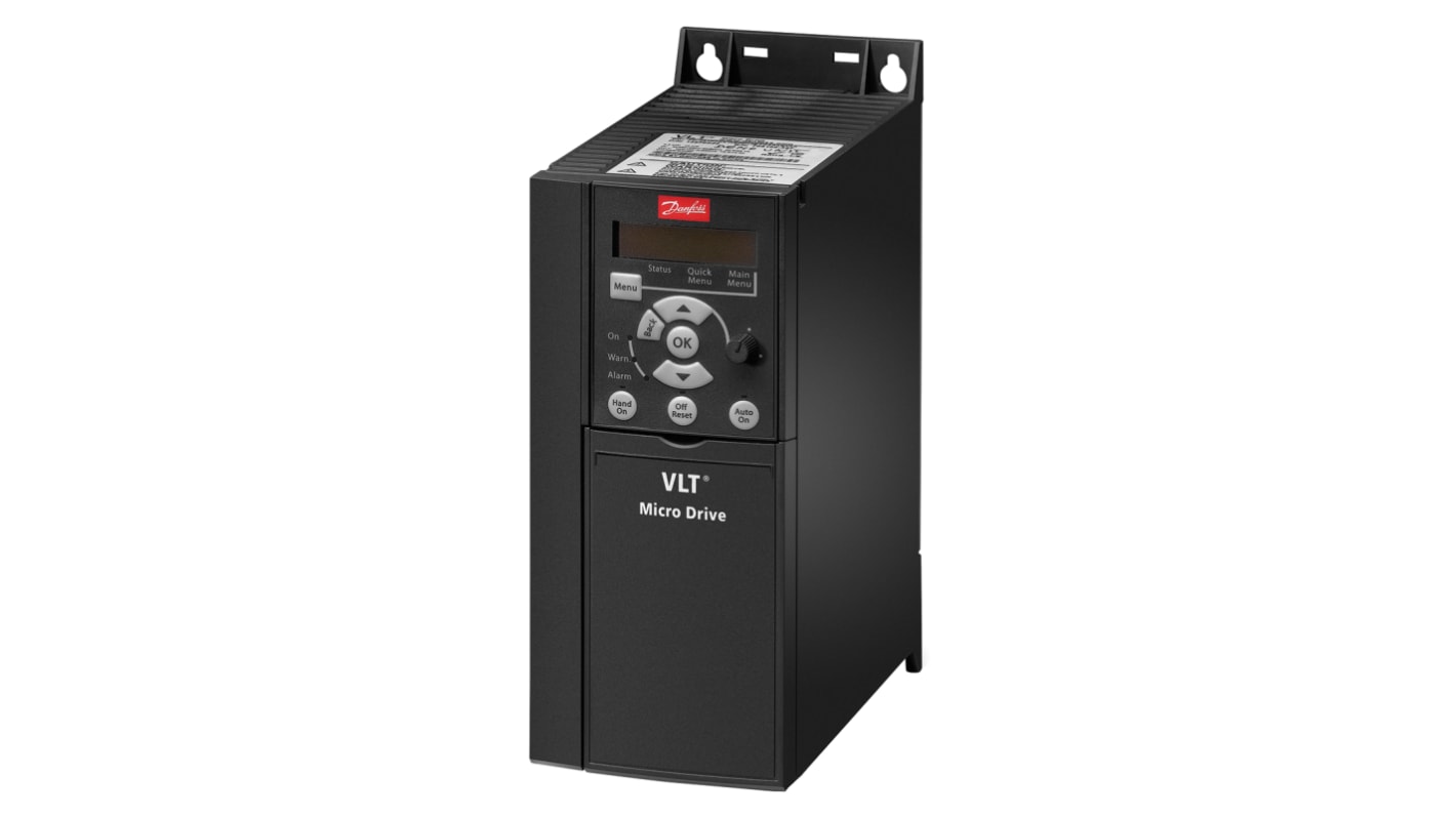 Rs-Online Inverter Danfoss 7 5 kW 400 V c.a. 3 fasi 0 → 200 (VVC+ Mode) Hz 0 → 400 (U/f Mode) Hz
