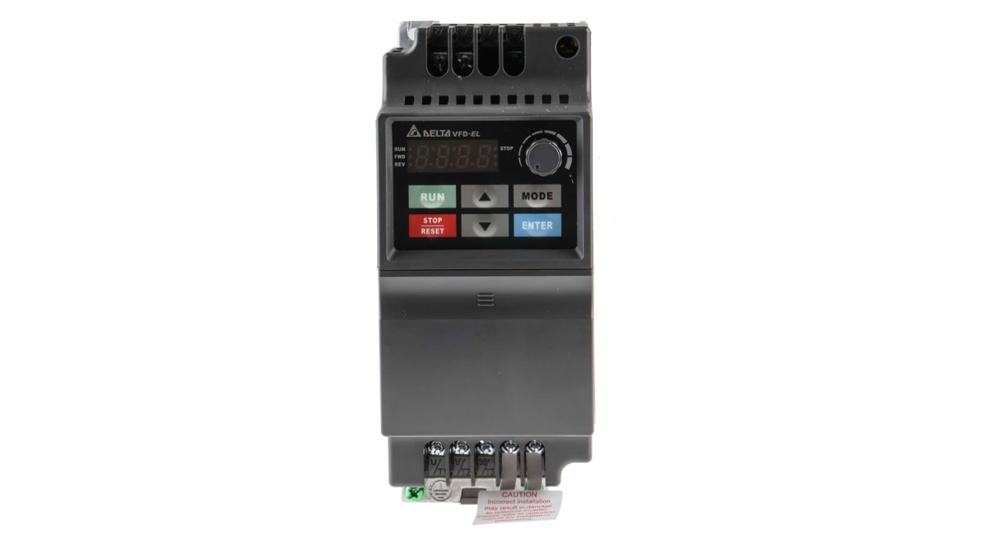 Rs-Online Inverter Delta Electronics 0 75 W 230 V c.a. 1 fase 0 → 600 Hz