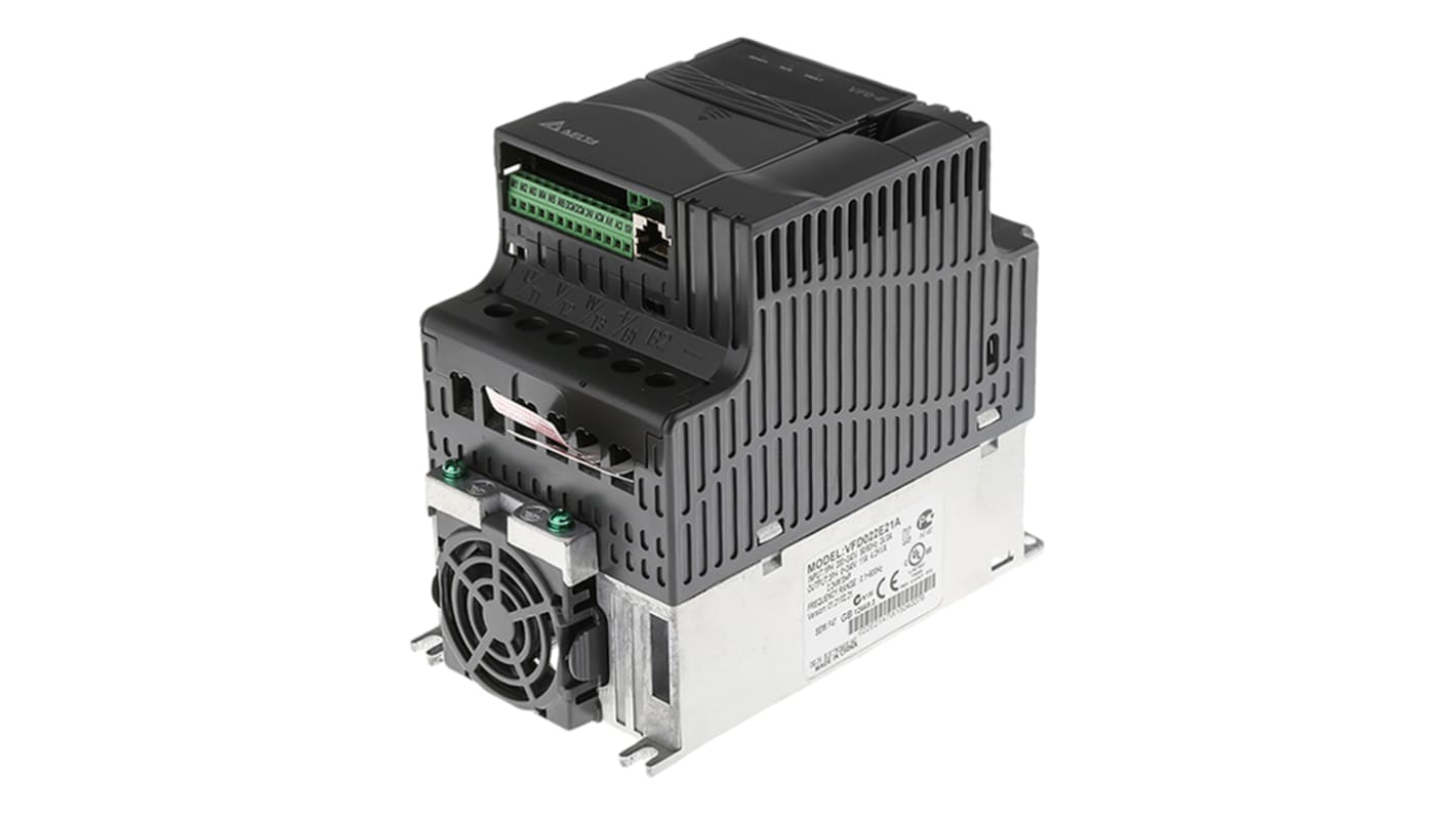 Rs-Online Inverter Delta Electronics 2 2 kW 230 V c.a. 1 fase 0 → 600 Hz