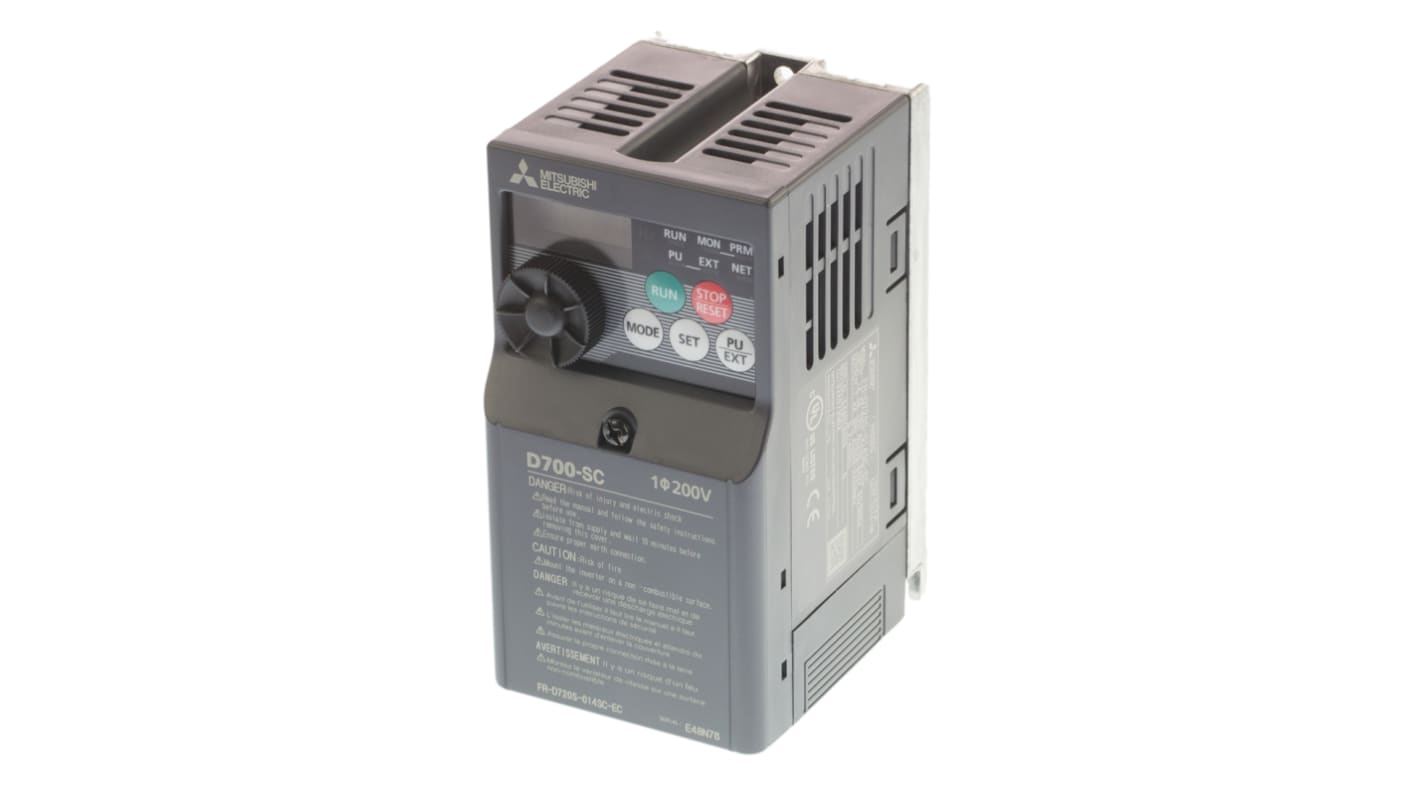Rs-Online Inverter Mitsubishi Electric 0 2 kW 230 V c.a. 1 fase 0.2 → 400Hz