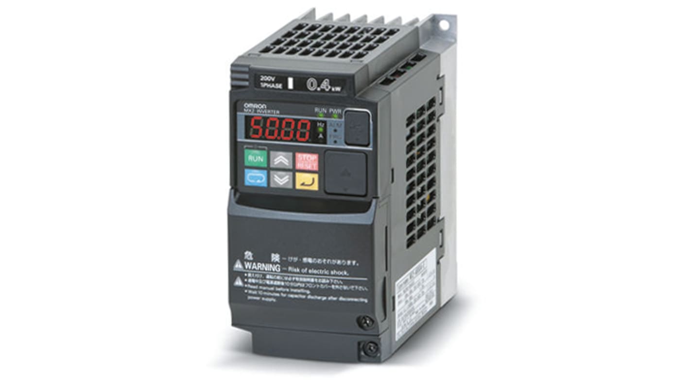 Rs-Online Inverter Omron 0 4 kW 230 V c.a. 3 fasi 0.1 → 400Hz