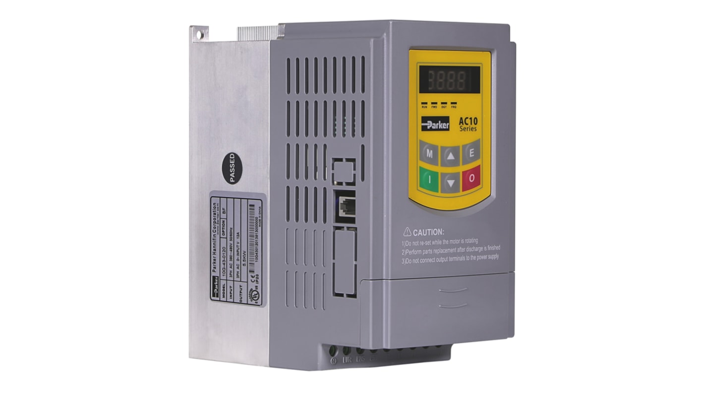 Rs-Online Inverter Parker 1 1 kW 400 V c.a. 3 fasi 0.5 → 590Hz