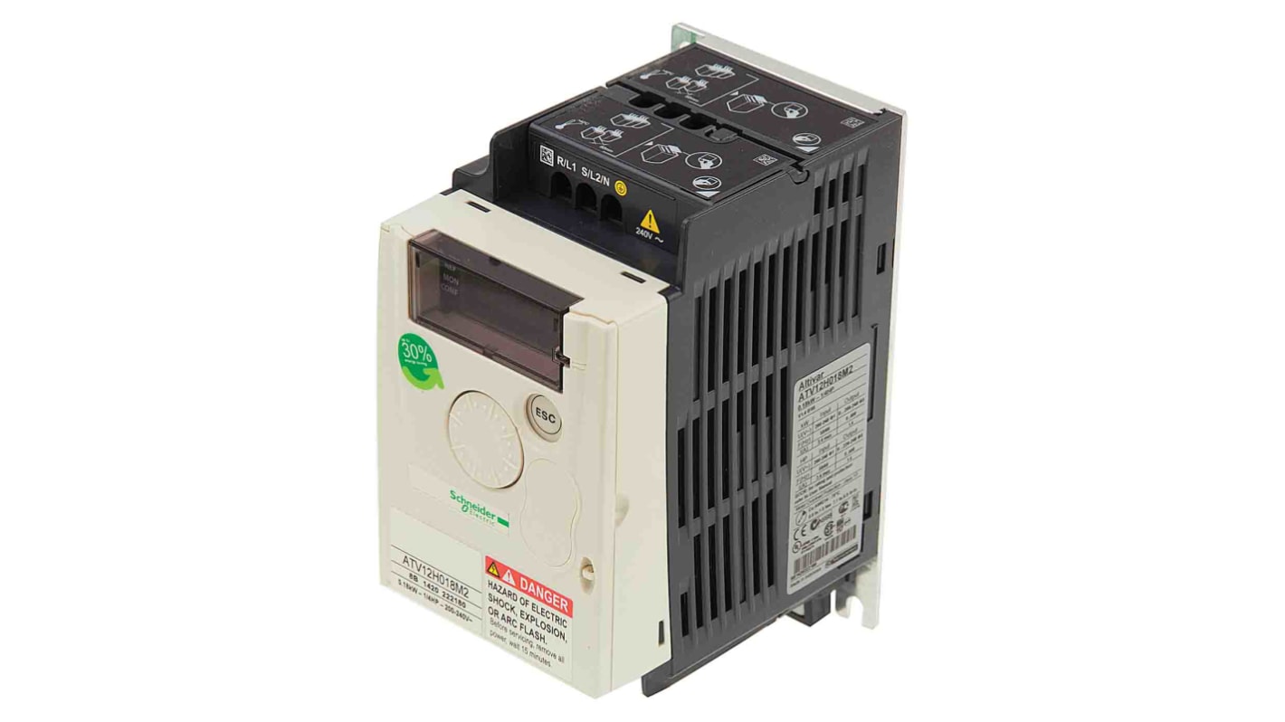 Rs-Online Inverter Schneider Electric 0 37 kW 110 V c.a. 1 fase 0.5 → 400Hz