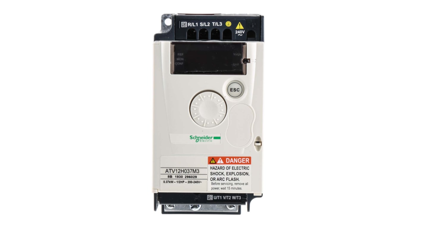 Rs-Online Inverter Schneider Electric 0 37 kW 230 V c.a. 3 fasi 400Hz