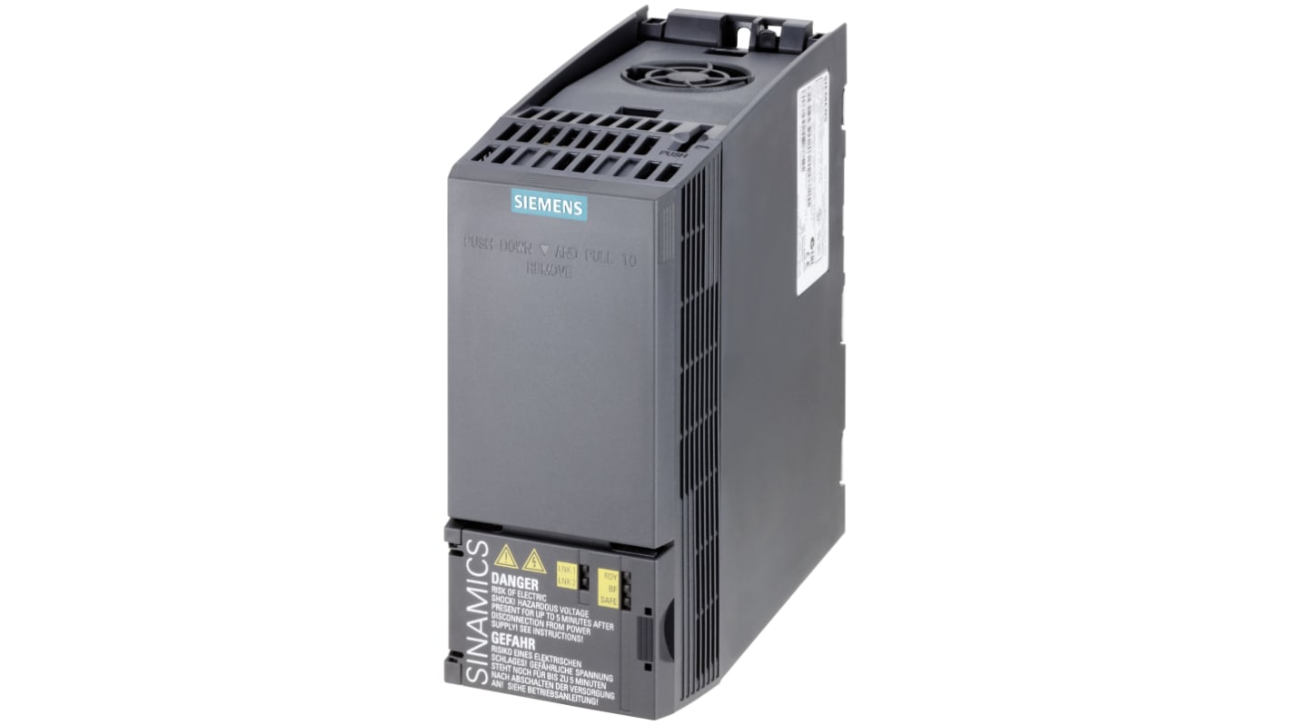 Rs-Online Inverter Siemens 1 1 kW 400 V c.a. 3 fasi 0 → 240 (Vector Control) Hz 0 → 550 (V/F Control) Hz