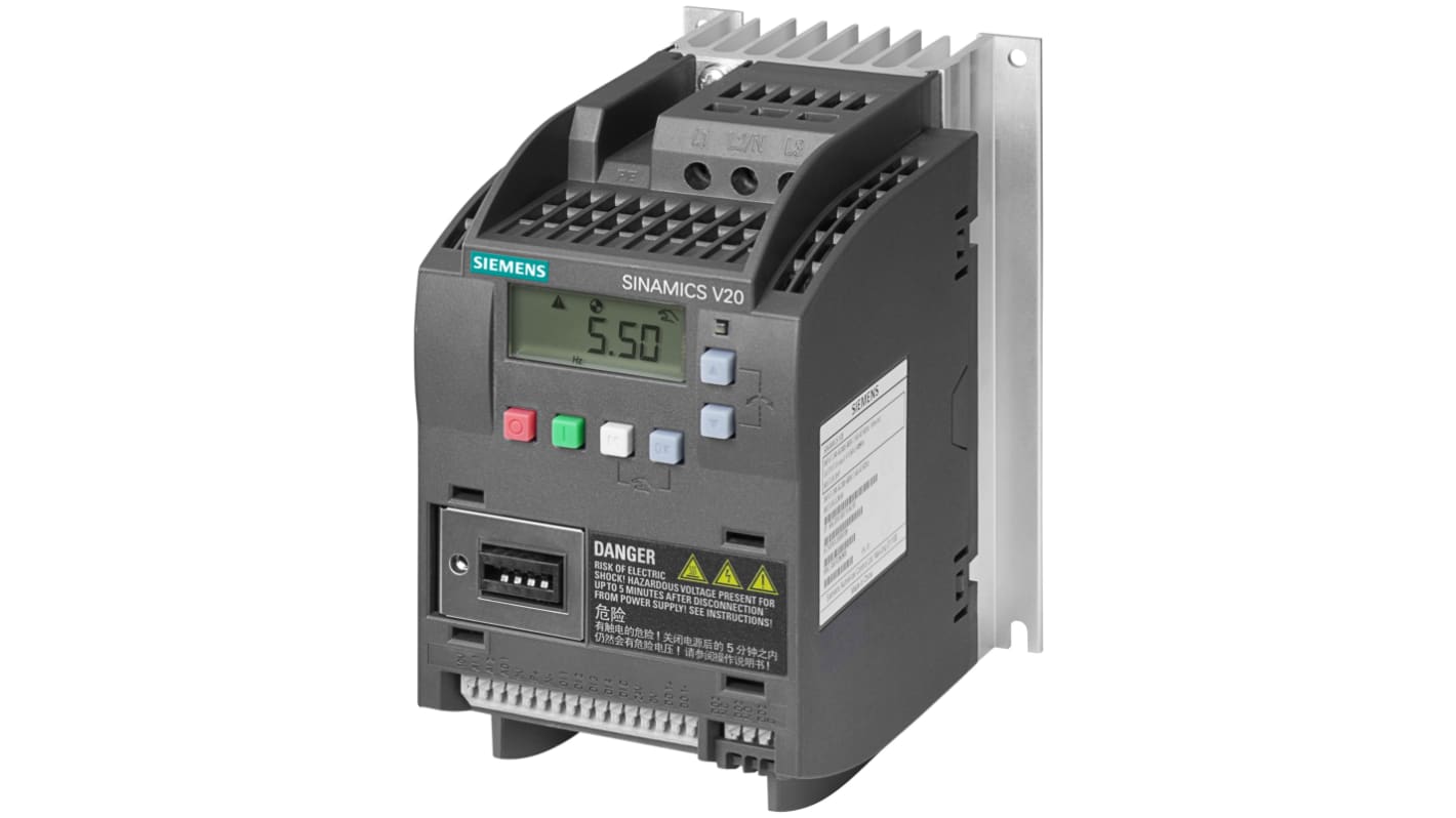 Rs-Online Inverter Siemens 1 1 kW 400 V c.a. 3 fasi 0 → 550Hz