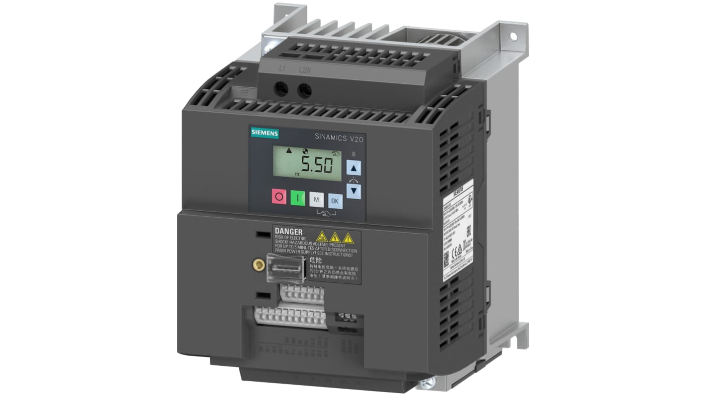 Rs-Online Inverter Siemens 3 kW 230 V 1 fase 0 to 550Hz
