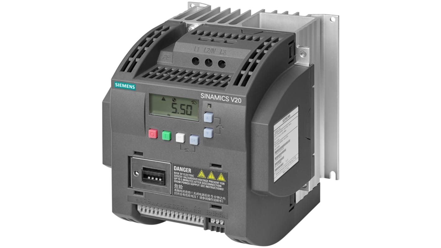 Rs-Online Inverter Siemens 4 kW 400 V c.a. 3 fasi 0 → 550Hz