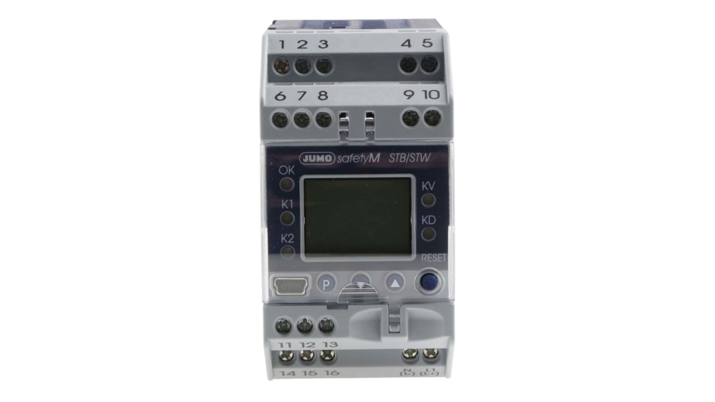 Rs-Online Limitatore di temperatura Jumo STB/STW 110 → 240 V c.a. 85 x 45mm 2 uscite Relè