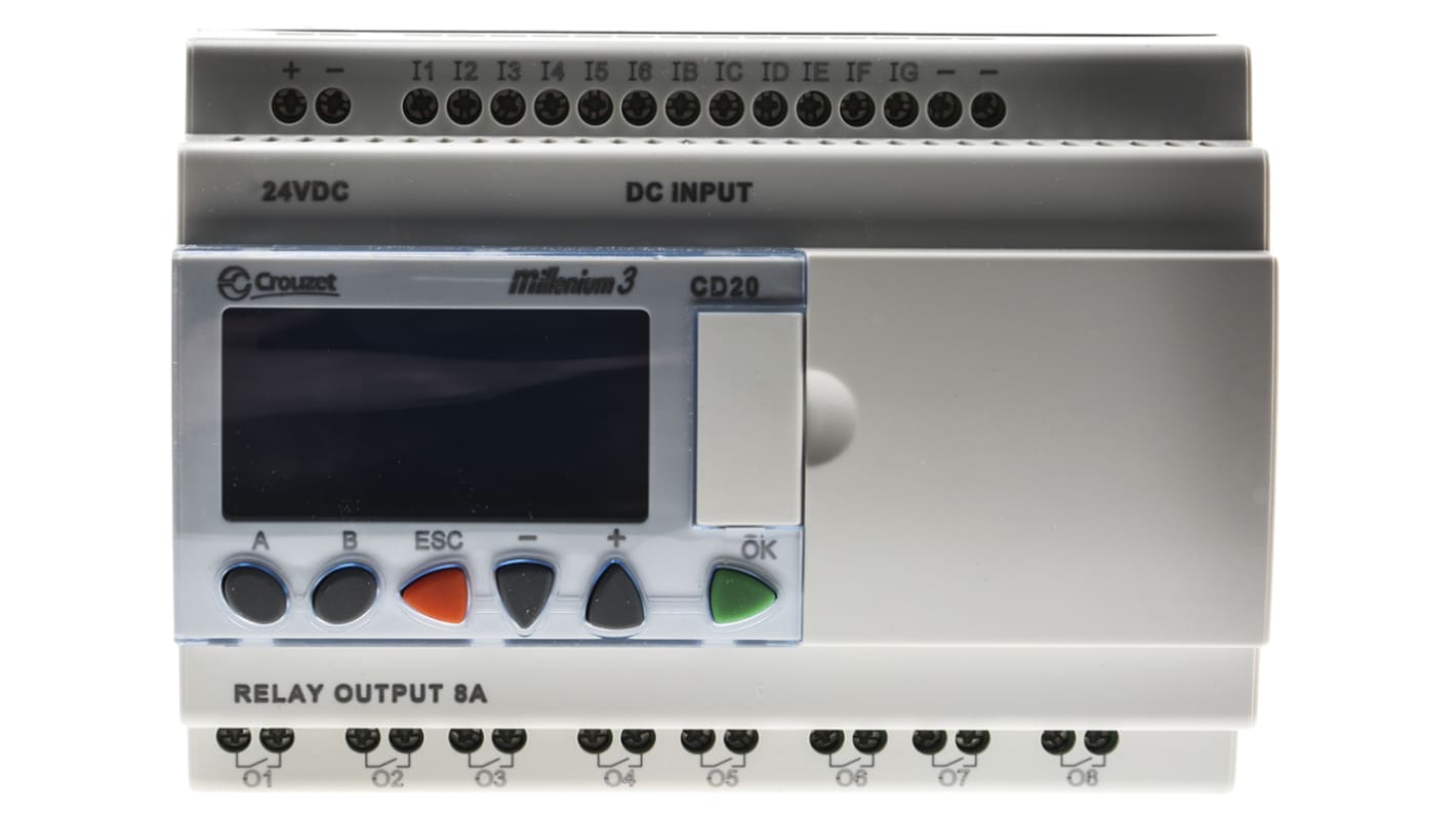 Rs-Online Modulo logico Crouzet Millenium 3 ingressi: 12 uscite: 8