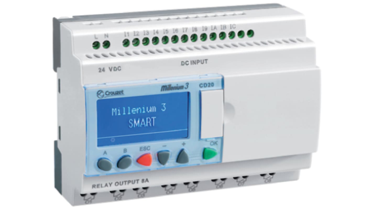 Rs-Online Modulo logico Crouzet Millenium 3 ingressi: 12 uscite: 8