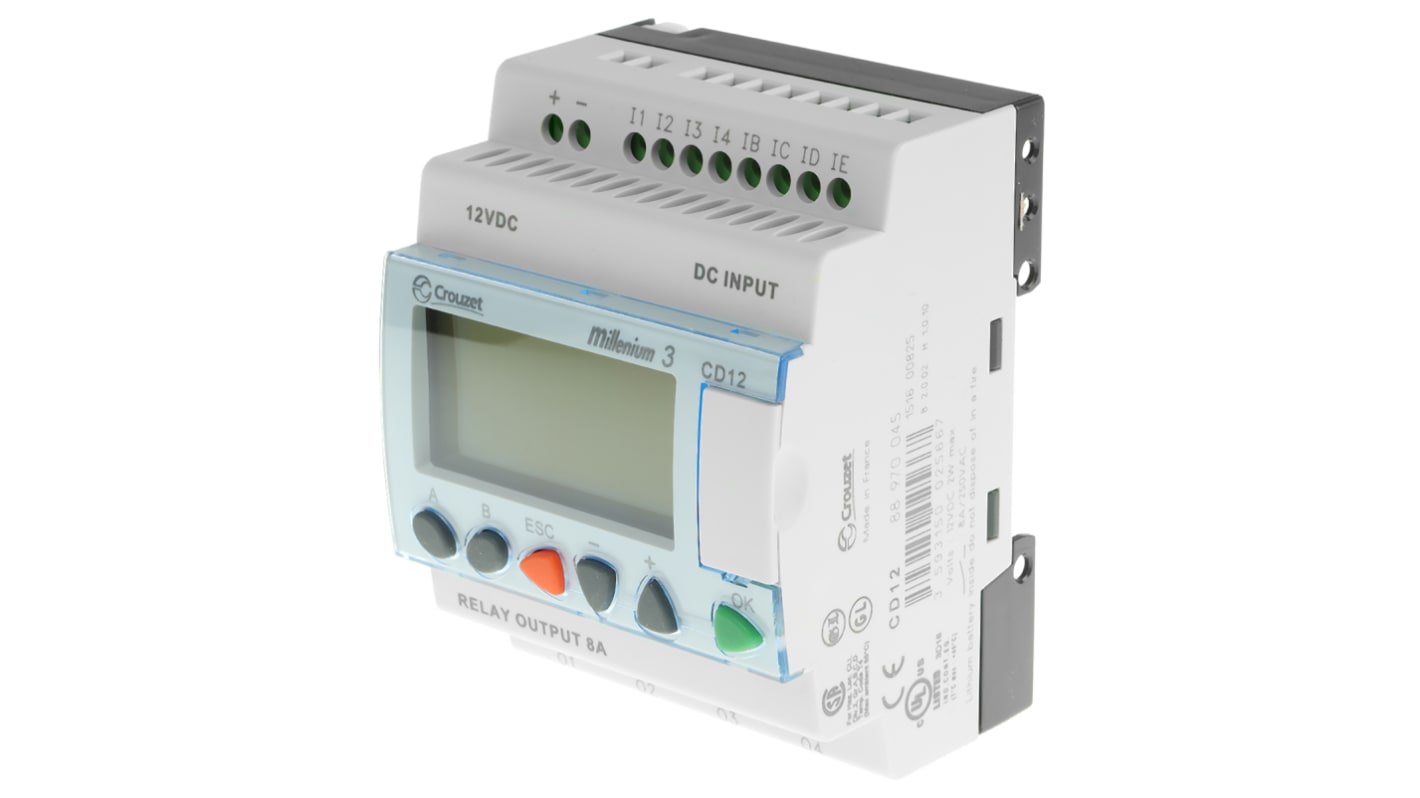 Rs-Online Modulo logico Crouzet Millenium 3 ingressi: 8 uscite: 4