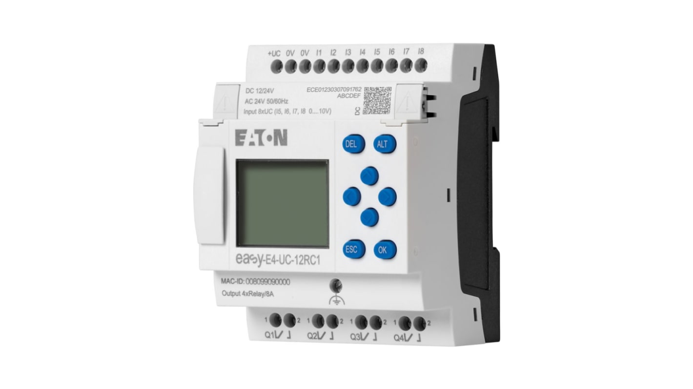 Rs-Online Modulo logico Eaton EasyE4 ingressi: 4 (analogico) 8 (digitale) uscite: 4