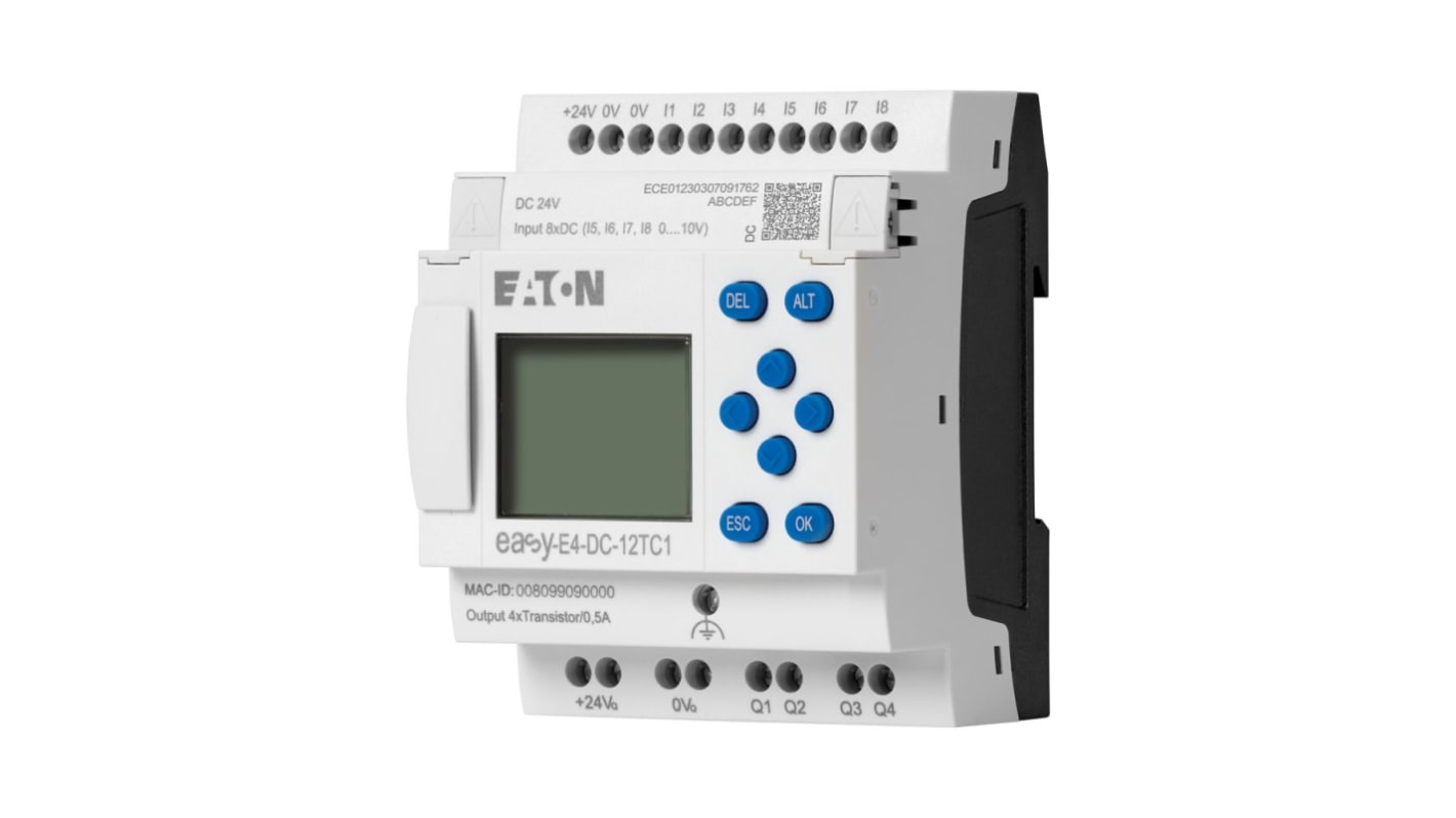 Rs-Online Modulo logico Eaton EasyE4 ingressi: 4 (analogico) 8 (digitale) uscite: 4 24 V