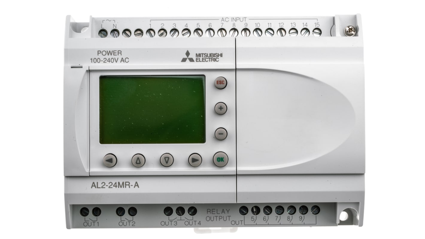 Rs-Online Modulo logico Mitsubishi Alpha 2 ingressi: 15 uscite: 9
