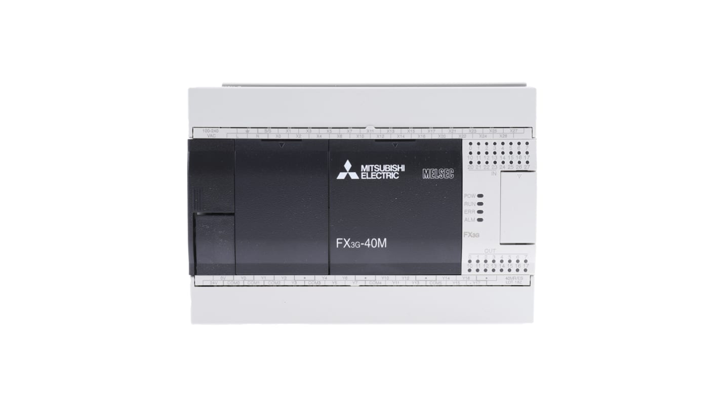 Rs-Online Modulo logico Mitsubishi Electric FX3G ingressi: 24 uscite: 16