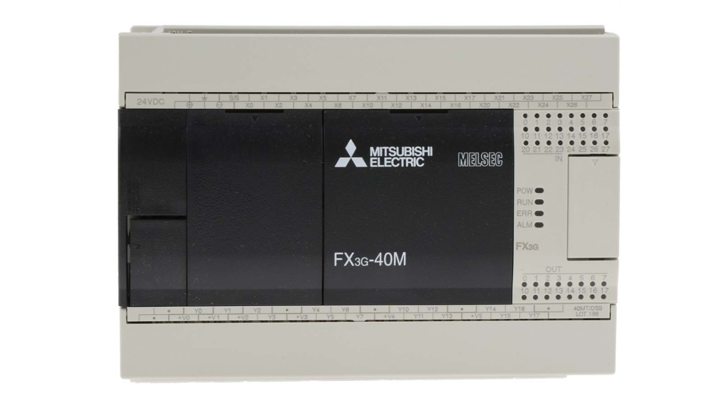 Rs-Online Modulo logico Mitsubishi Electric FX3G ingressi: 24 uscite: 16