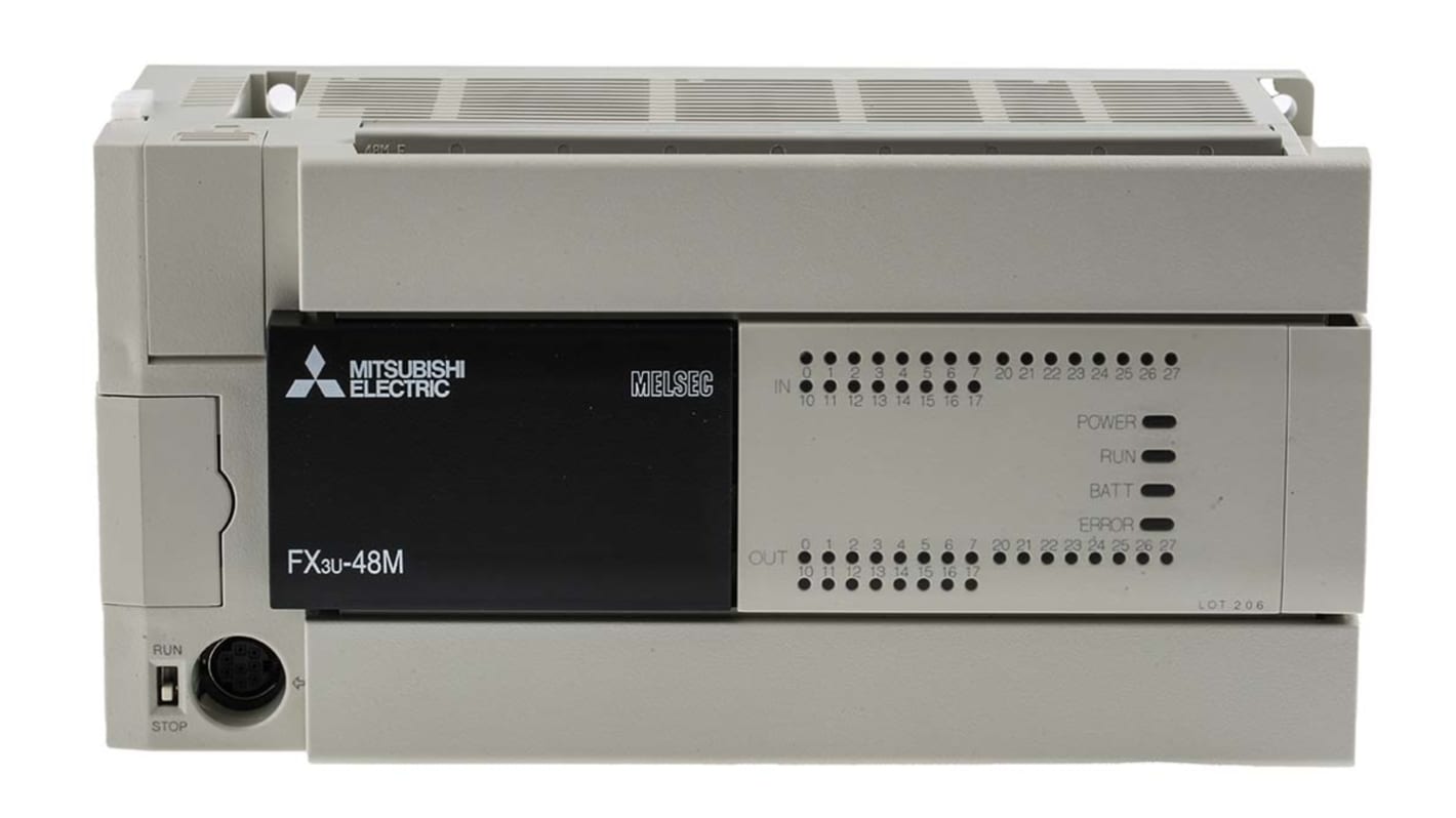Rs-Online Modulo logico Mitsubishi Electric FX3U ingressi: 24 uscite: 24
