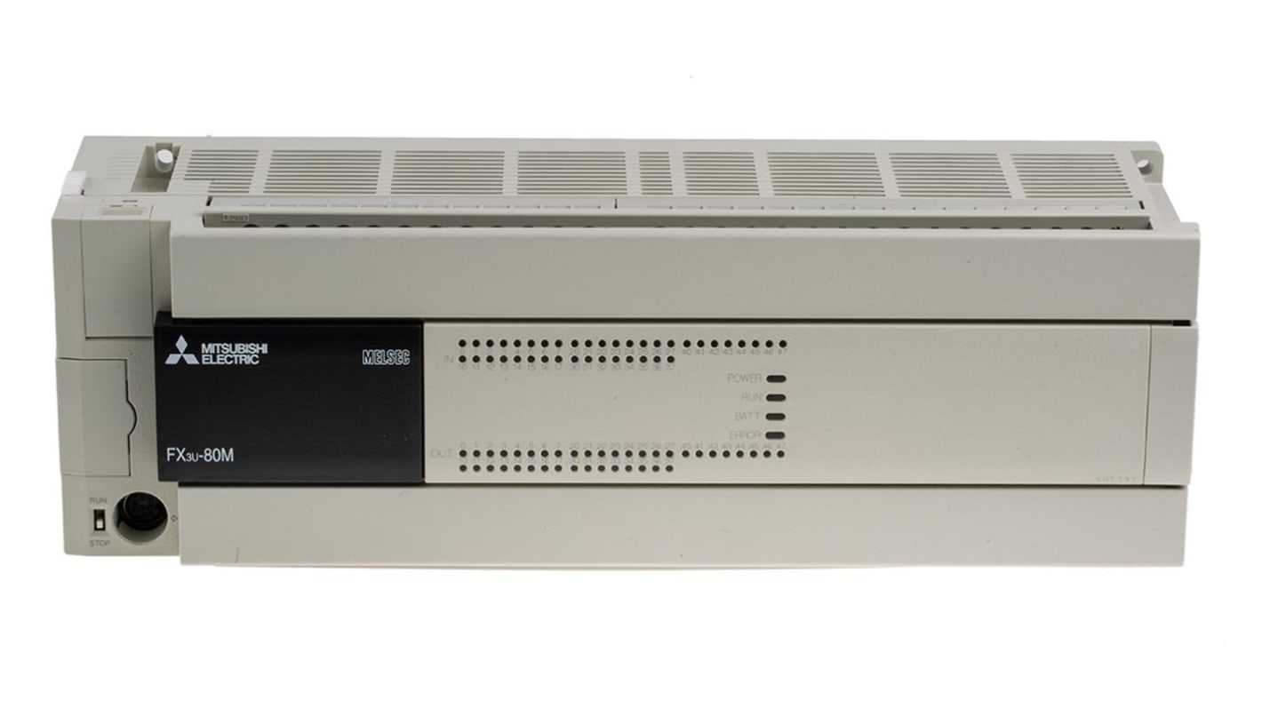 Rs-Online Modulo logico Mitsubishi Electric FX3U ingressi: 40 uscite: 40