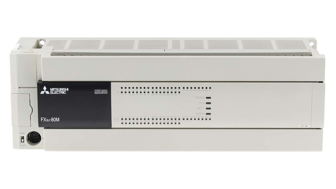 Rs-Online Modulo logico Mitsubishi Electric FX3U ingressi: 40 uscite: 40