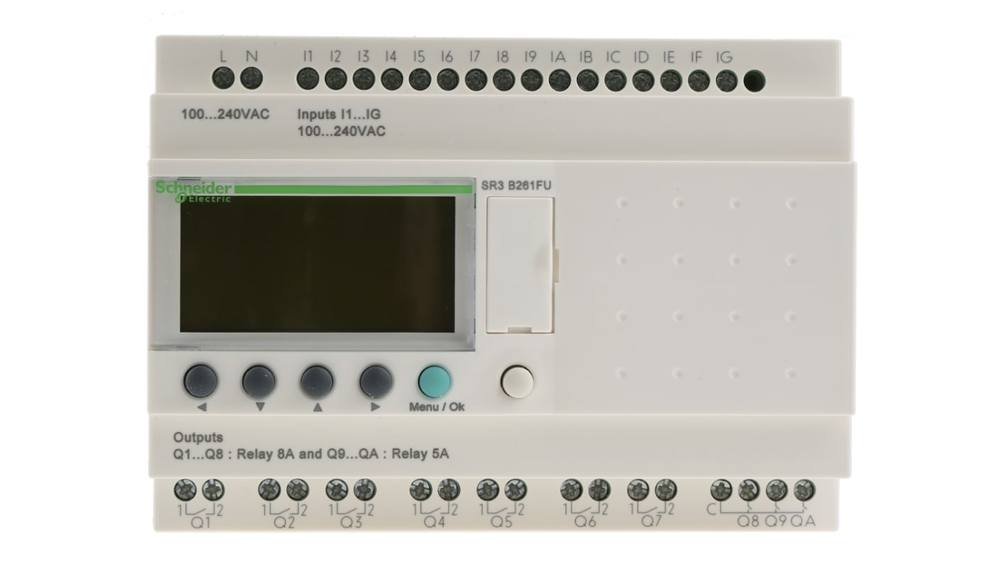 Rs-Online Modulo logico Schneider Electric Zelio Logic ingressi: 16 uscite: 10 100 → 240V c.a