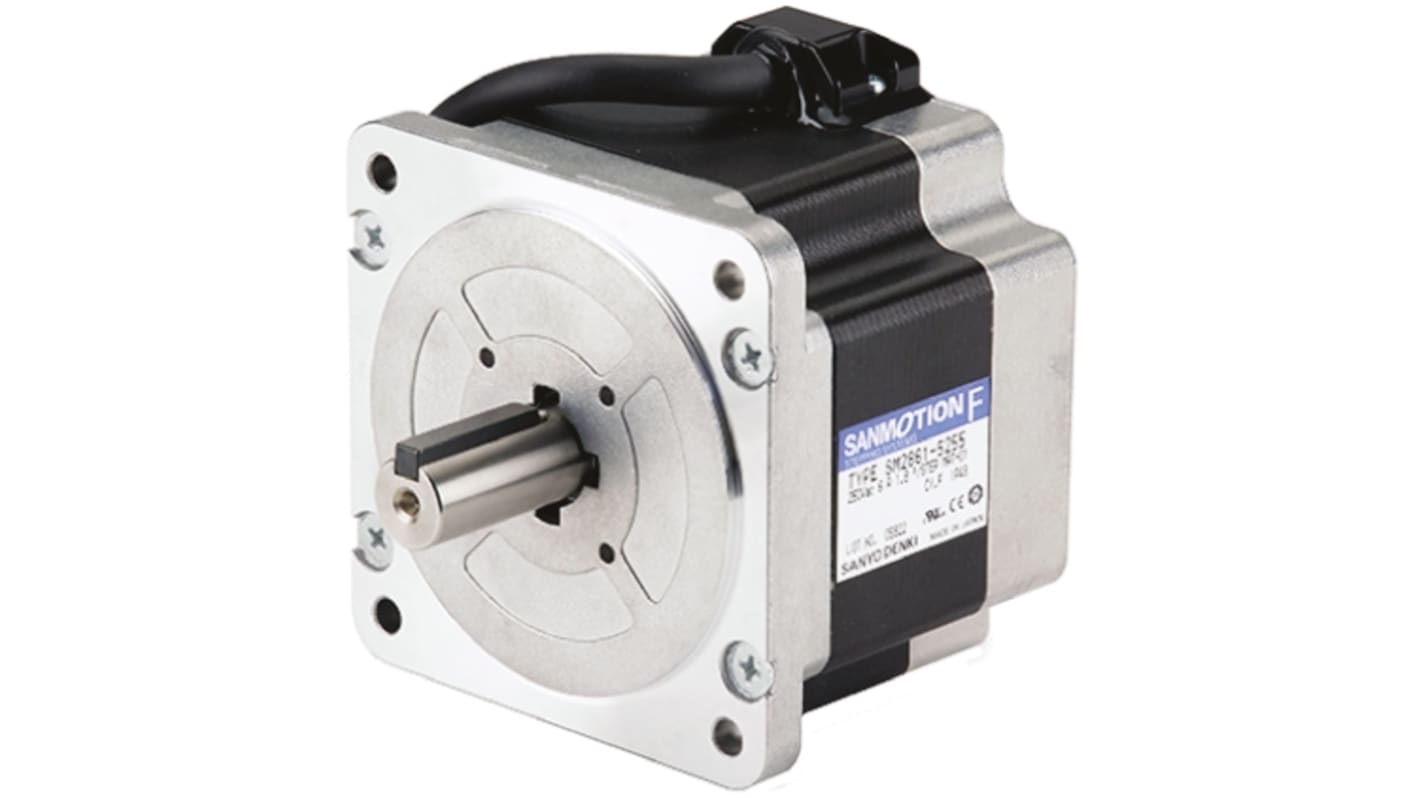 Rs-Online Motore passo-passo Sanyo Denki coppia 7000mNm passo 1.8° Ø albero 14mm 250 V c.a. 350 V c.c. 6 A 4 cavi