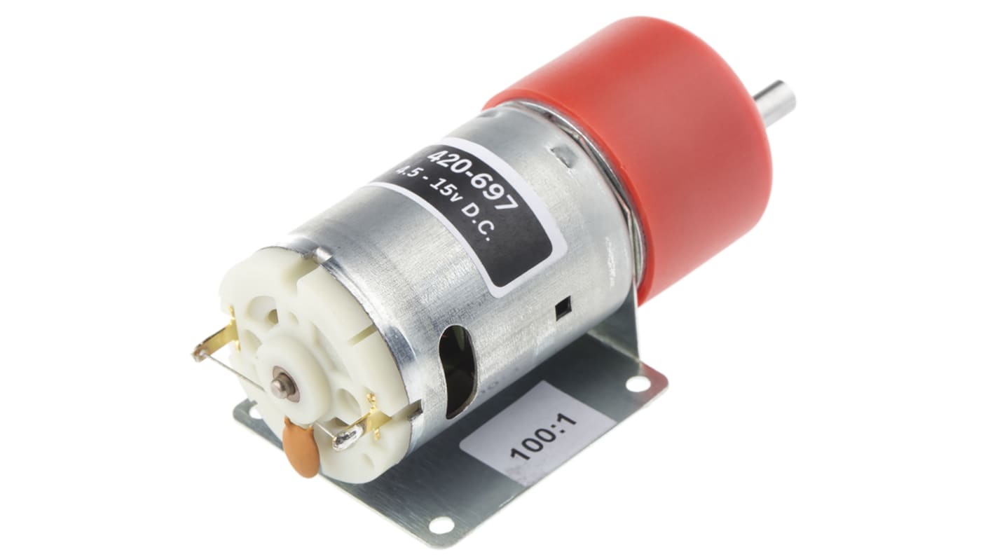 Rs-Online Motoriduttore RS PRO 4 5 → 15 V c.c. 19 8 W 120 giri/min