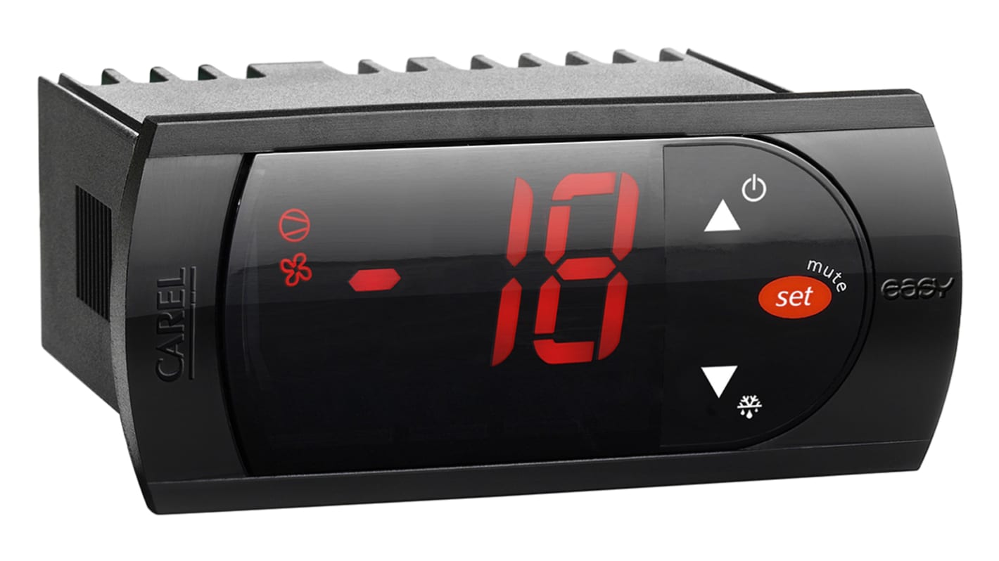 Rs-Online Regolatore di temperatura On/Off Carel PJ Easy 230 V ca 81 x 36mm 3 uscite 3 relè