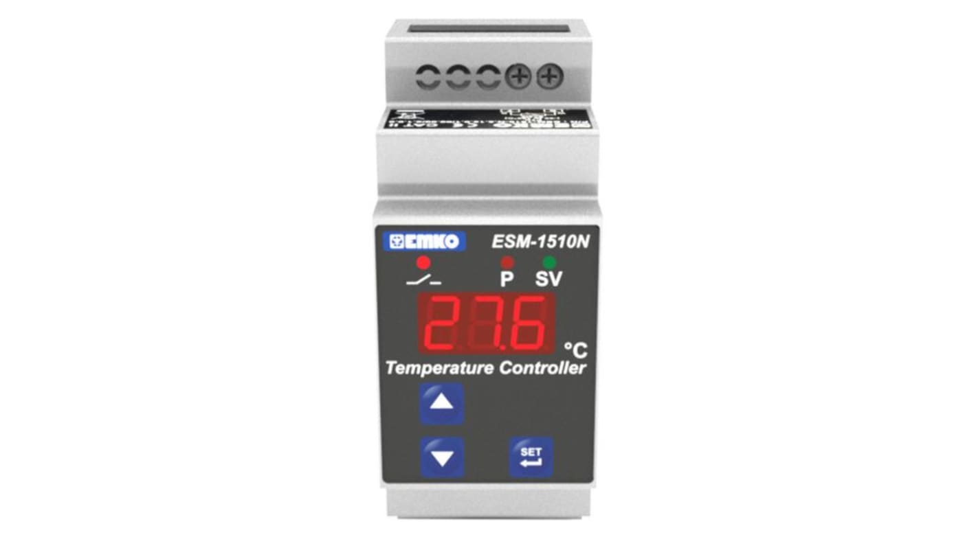 Rs-Online Regolatore di temperatura On/Off Emko ESM 230 V c.a. 90x35x61.2mm 1 uscita Relè