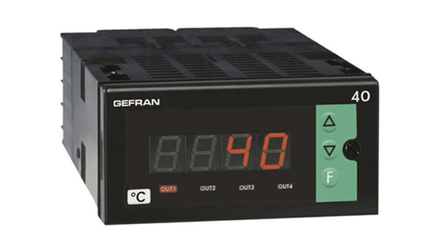 Rs-Online Regolatore di temperatura On/Off Gefran 40T96 100 → 240 V c.a. / c.c. 108 x 48mm 3 uscite Relè