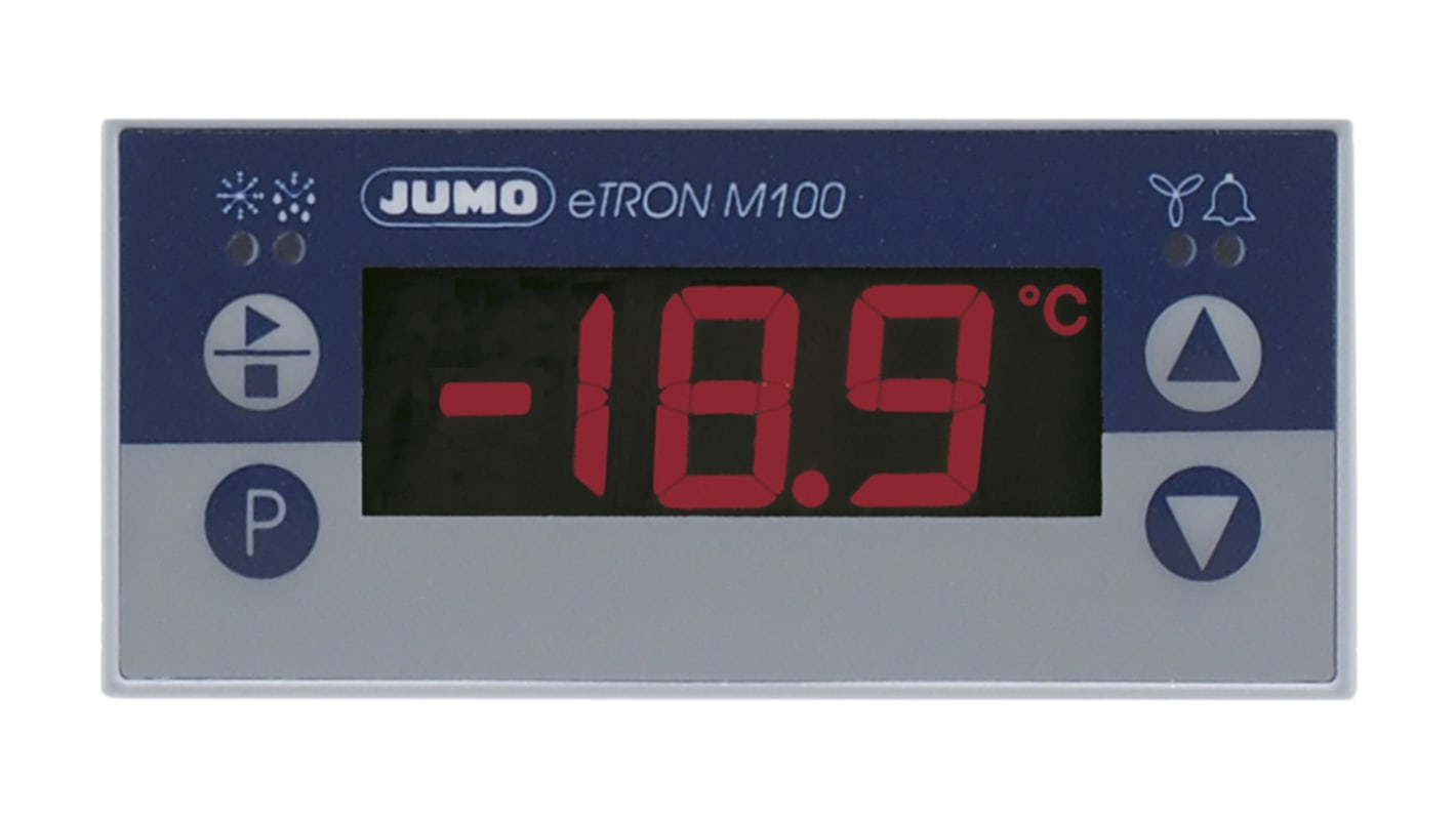 Rs-Online Regolatore di temperatura On/Off Jumo eTRON M100 12 → 24 V ca / cc 76 x 36mm 4 uscite 3 relè