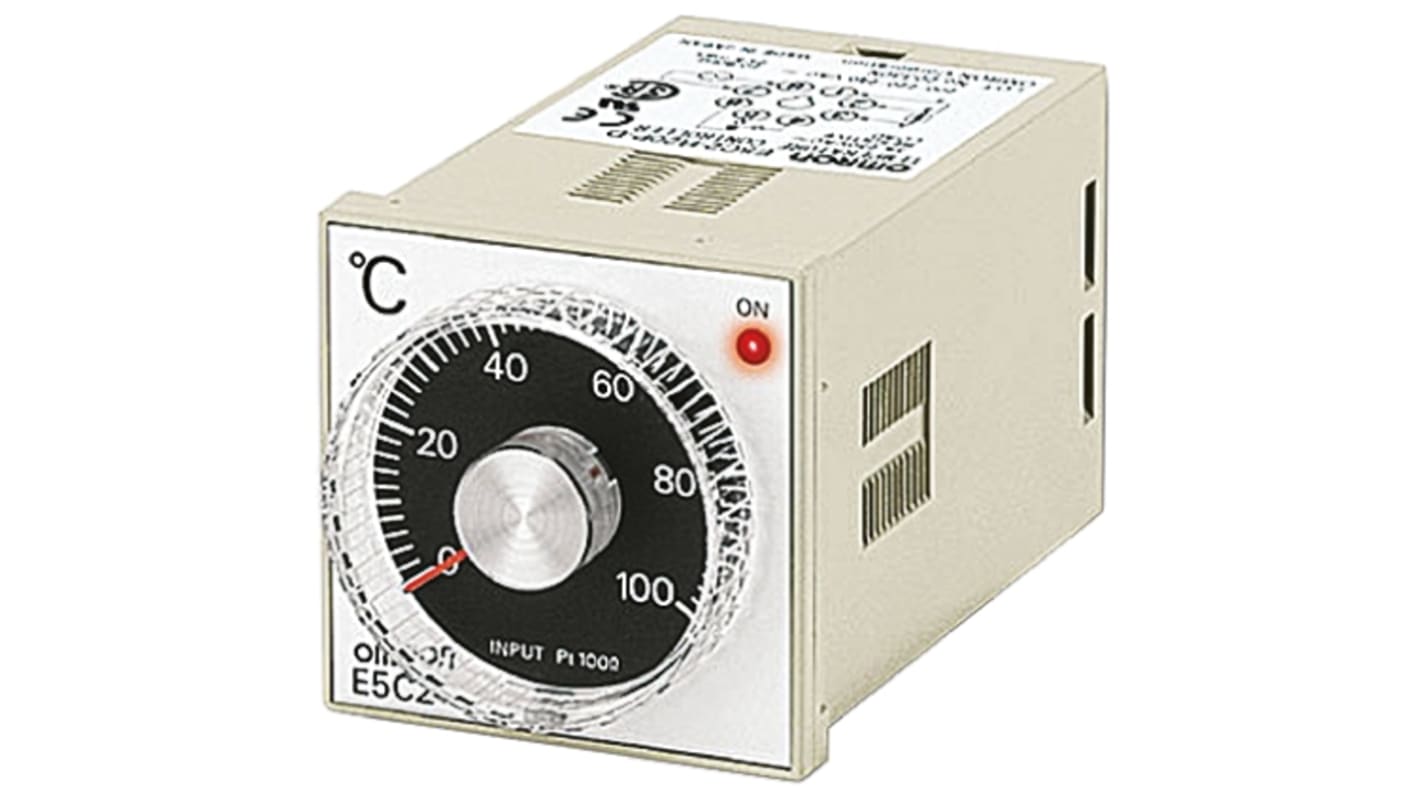 Rs-Online Regolatore di temperatura On/Off Omron E5C2 100 → 240 V c.a. 48 x 48mm 1 uscita Relè
