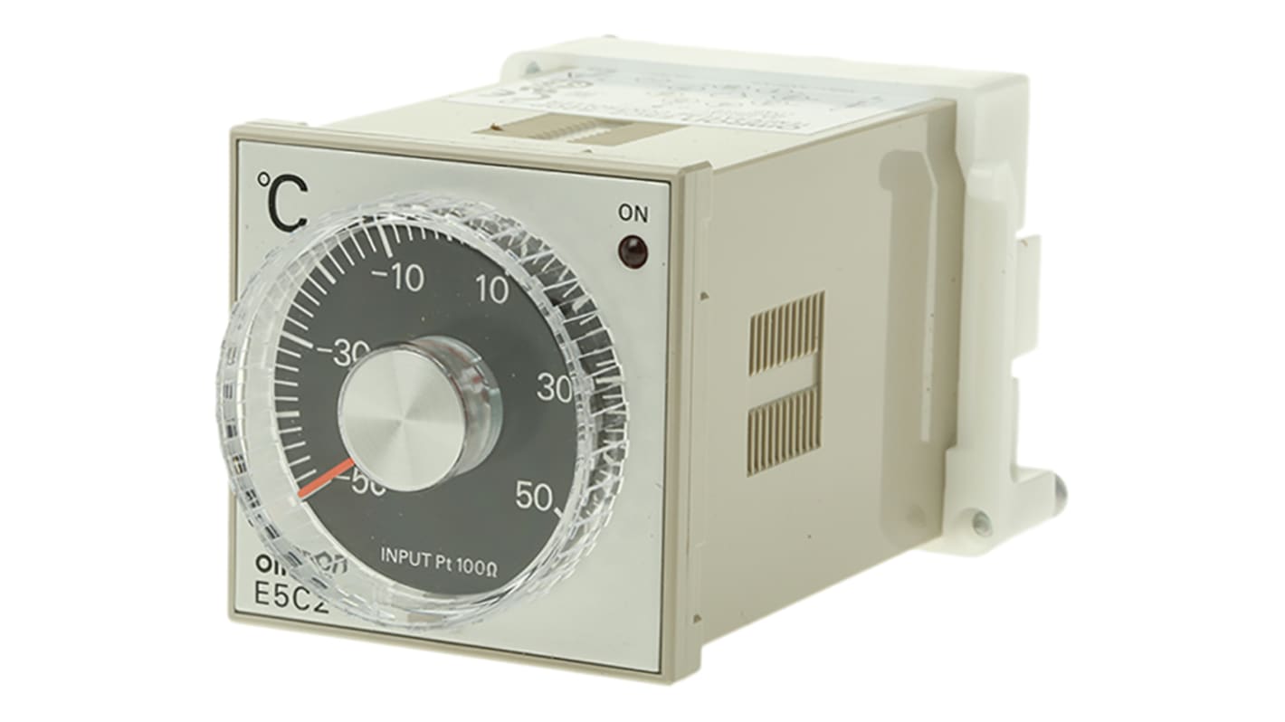 Rs-Online Regolatore di temperatura On/Off Omron E5C2 100 → 240 V c.a. 48 x 48mm Relè